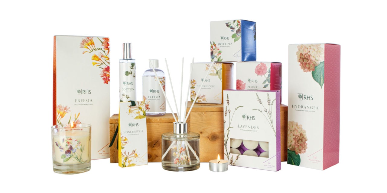 RHS announces Wax Lyrical Fragrant Garden range