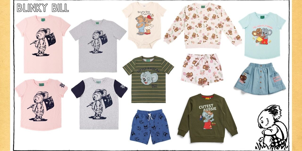 Blinky Bill partners with Caprice Australia and Cotton Australia for an extensive BIG W Range