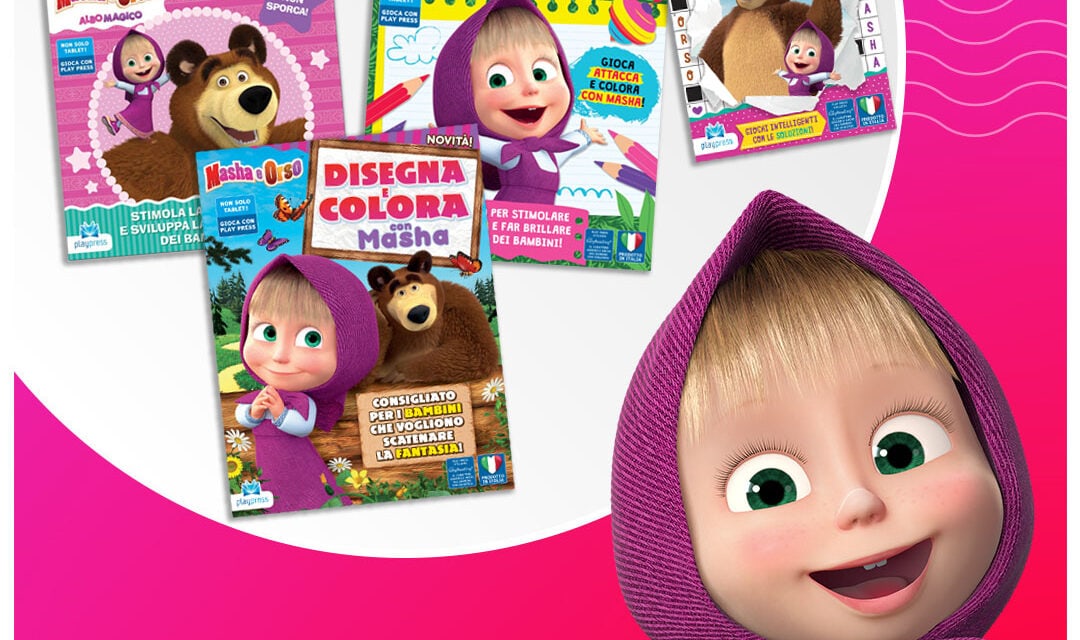 Masha and the Bear albums from Edizioni Play Press Launch in Italy