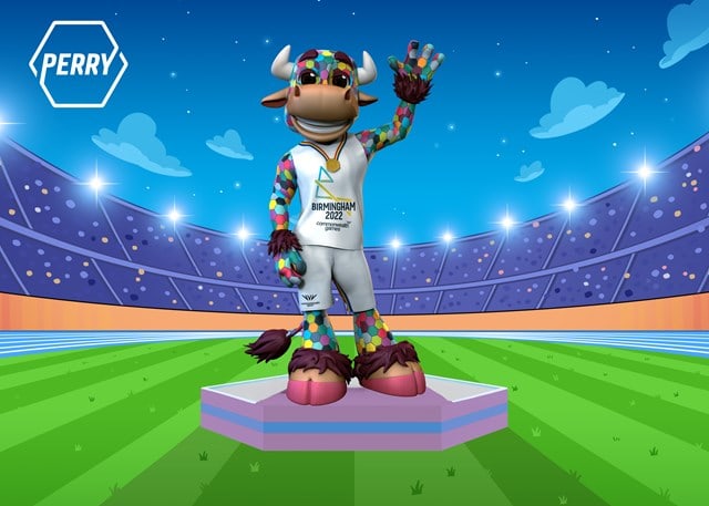 Mascot for the Birmingham 2022 Commonwealth Games reveale as Perry