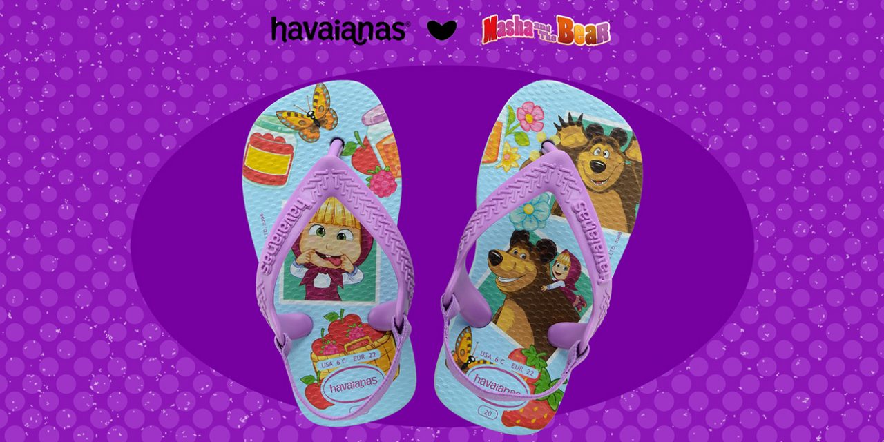Havaianas introduces new flip flops with Masha and the Bear to the global market