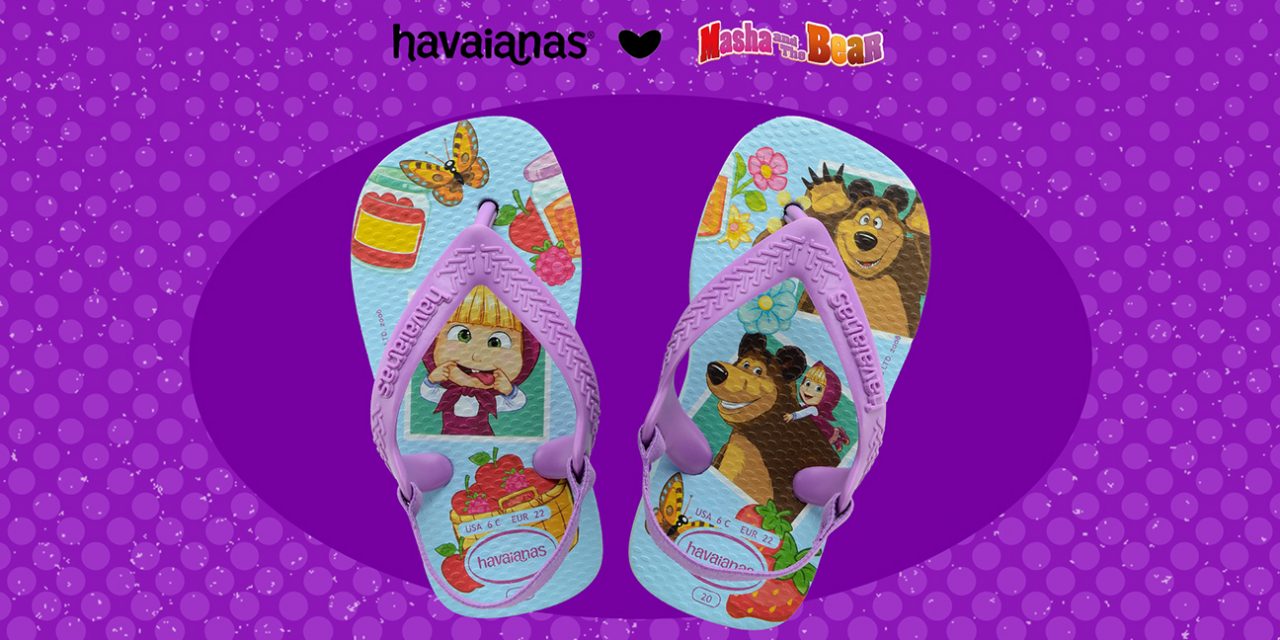 Havaianas introduces new flip flops with Masha and the Bear to the global market