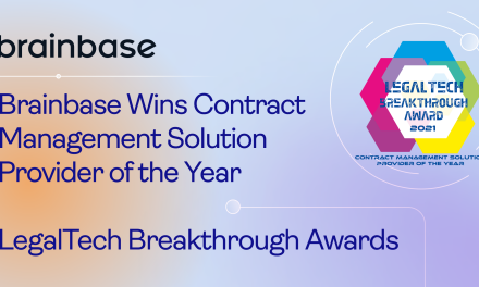 Brainbase Named “Contract Management Solution Provider of the Year” in 2021 LegalTech Breakthrough Awards Program