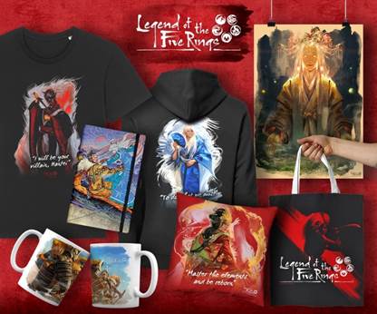 Asmodee, in Partnership with Event Merchandising (EML) Limited, announces Legend of the Five Rings fan shop