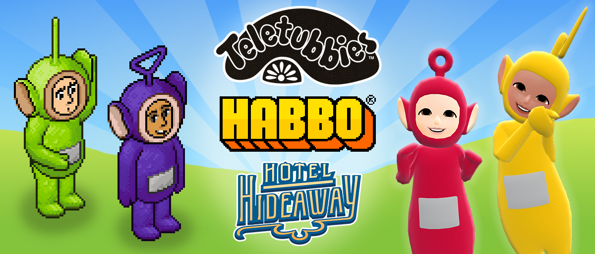 Azerion welcomes WildBrain’s Teletubbies into the Habbo and Hotel Hideaway metaverses