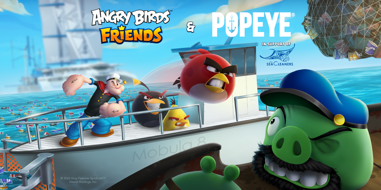 POpey and Angry Birds Team for Ocean Conservation