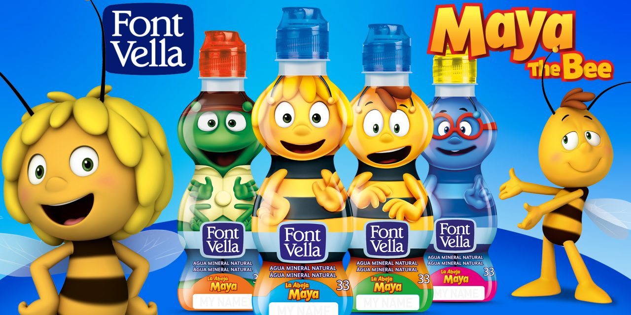 Maya the Bee: the New Danone Water Bottles Star