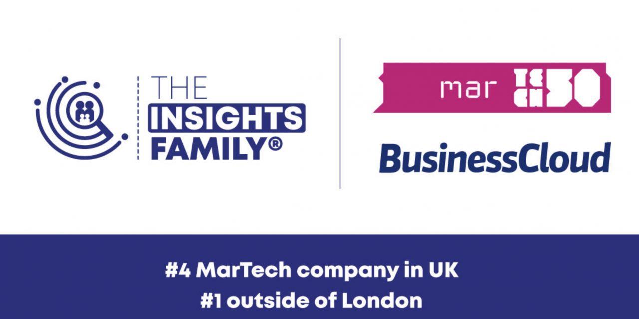 The Insights Family voted number one MarTech50 company outside of London