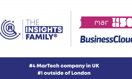 The Insights Family voted number one MarTech50 company outside of London