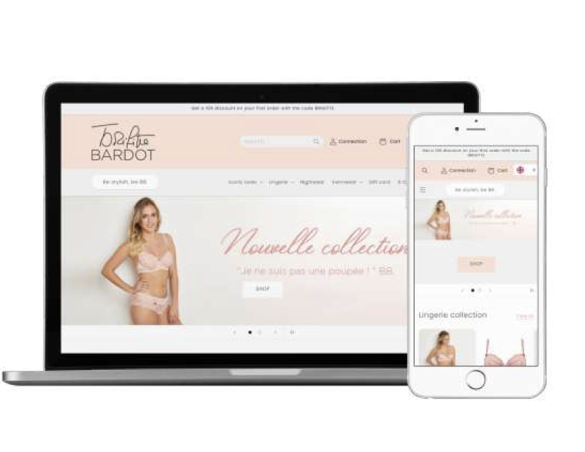 Bridget Bardot e-commerce Site Live