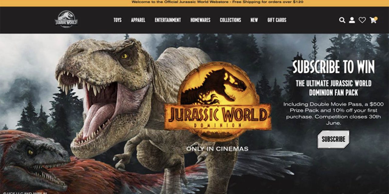 New Jurassic World webstore in Australia and New Zealand
