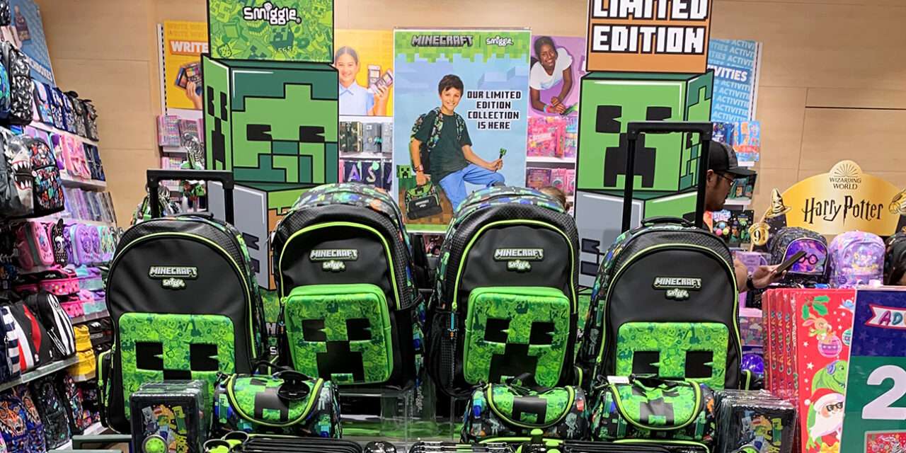 MINECRAFT FAST BECOMING A SMIGGLE RETAIL SUCCESS FOR MERCHANTWISE