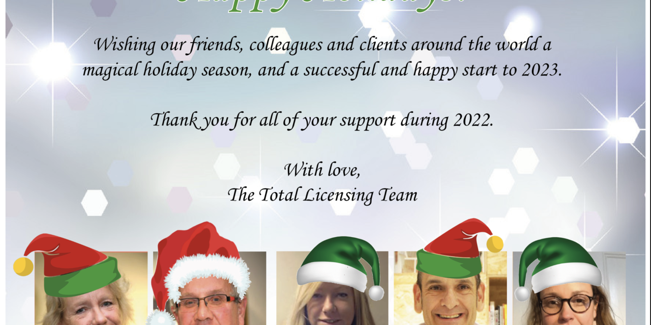 Happy holidays from Total Licensing!