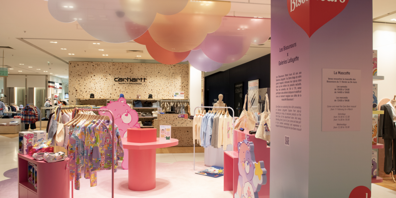 Galeries Lafayette invites Care Bears to a pop up