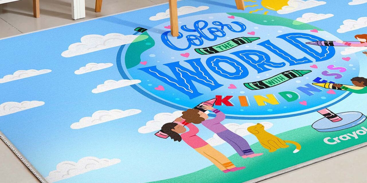Crayola and Well Woven Create Rugs that Celebrate Artistic Expression and Kindness