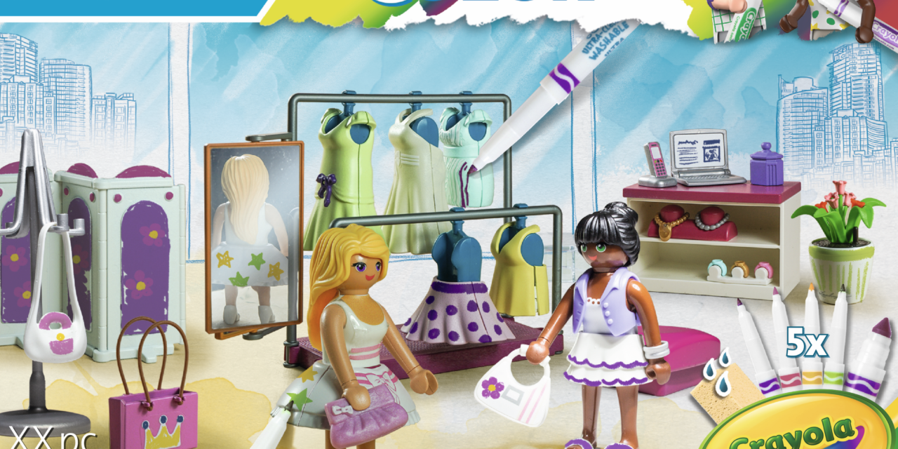 Playmobil Color returns in partnership with Crayola