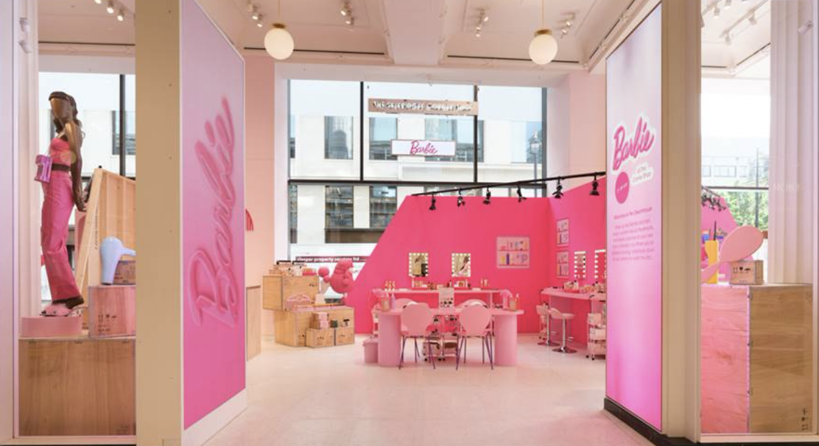 Barbie Turns London Pink