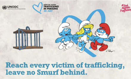 The Smurfs partners with UNODC to raise awareness for World Day Against Trafficking in Persons