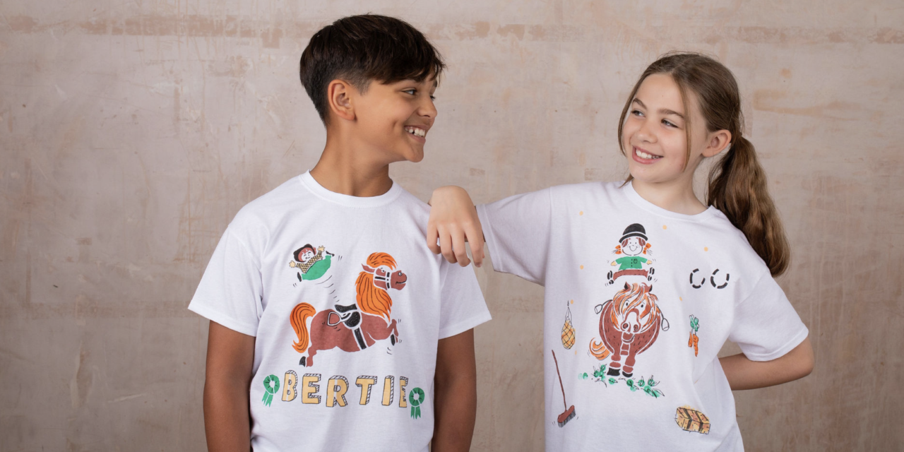 Fab Dab Do collaborates for the first time to launch new Thelwell pony t-shirt painting craft kit