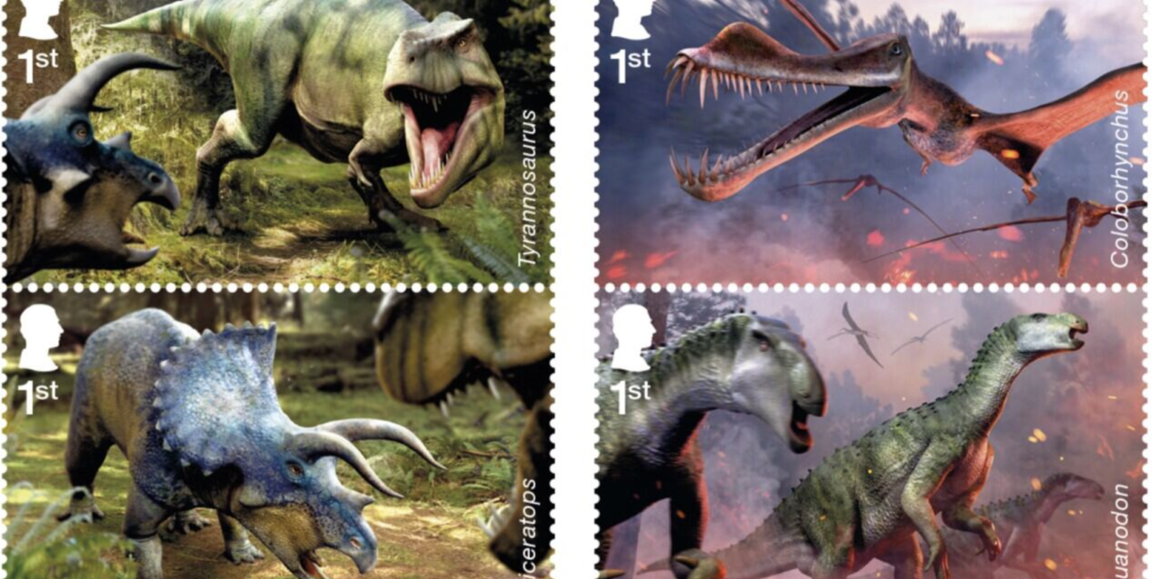 Royal Mail and NHM collaborate on new prehistoric stamp set