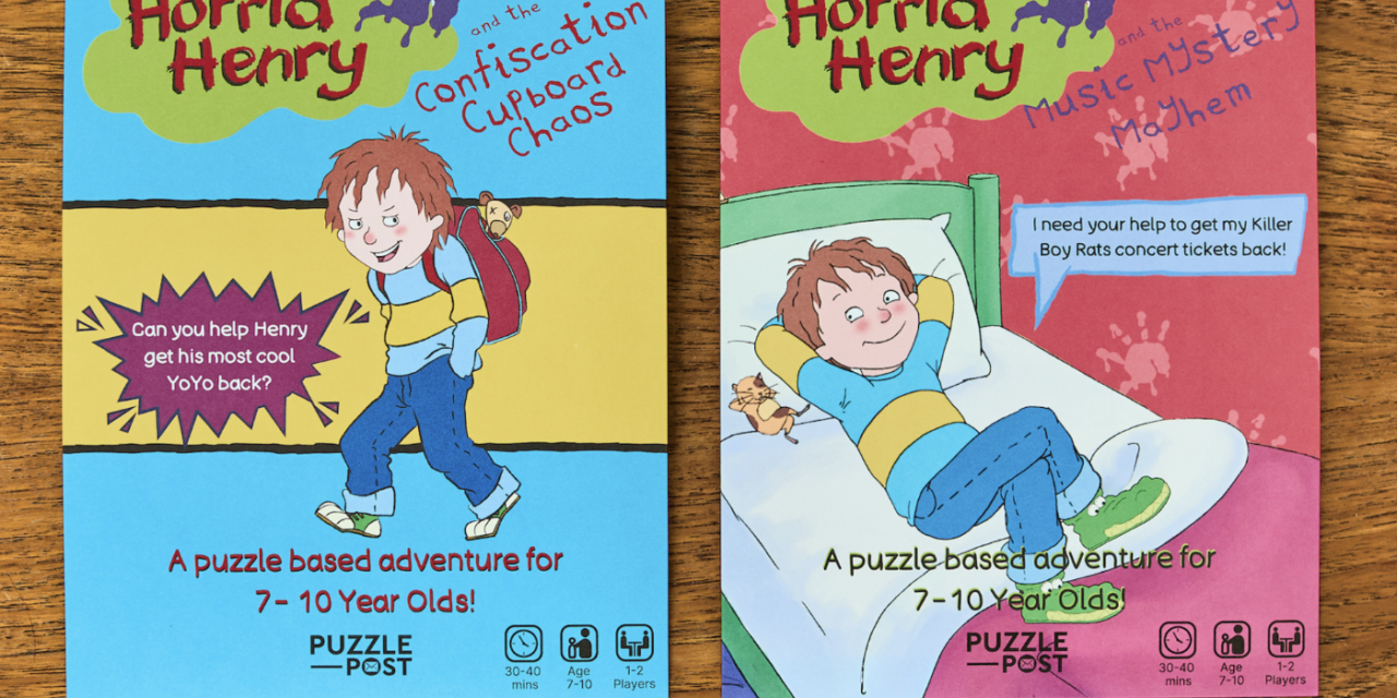 Novel teams with Puzzle Post for Horrid Henry games