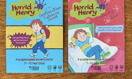 Novel teams with Puzzle Post for Horrid Henry games