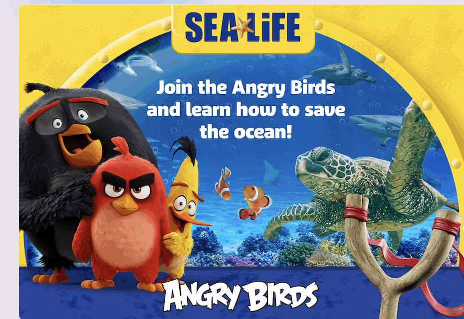Angry Birds and Sea Life join Forces