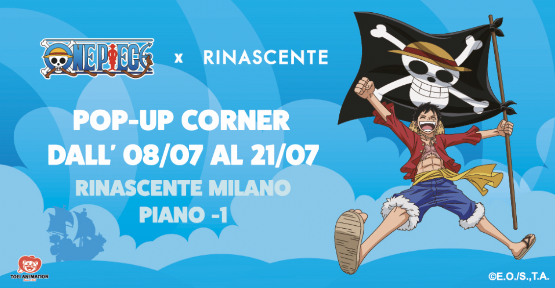 One Piece takes over Prestigious Italian Department Store Rinascente Milano