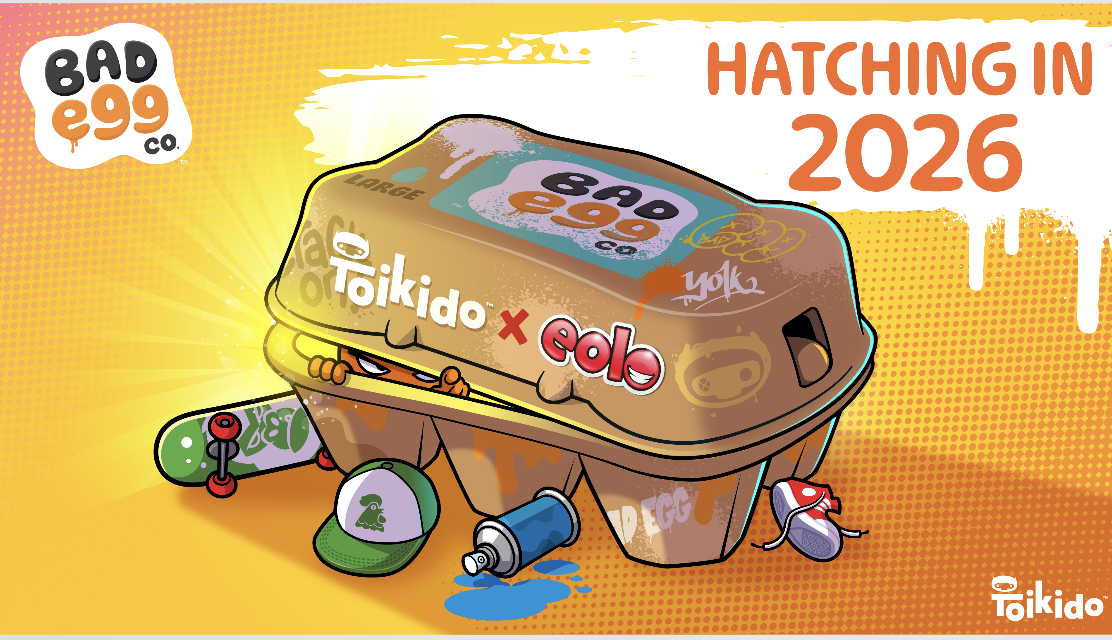 Toikido Appoints Eolo as Global Master Toy Partner for Bad Egg Co.