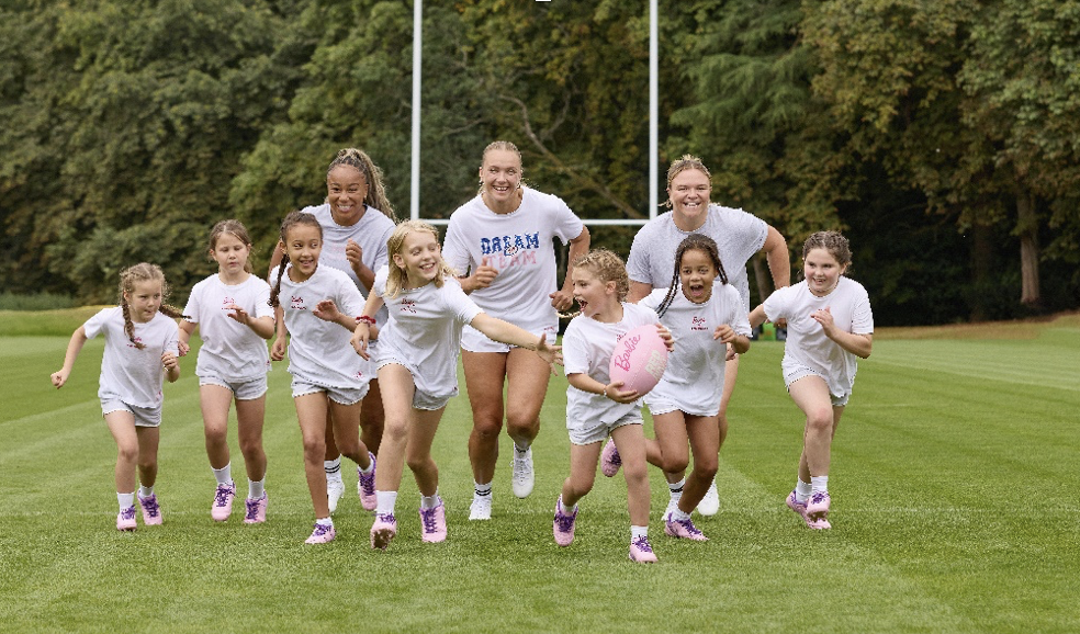 Barbie and England Rugby’s Red Roses Join Forces