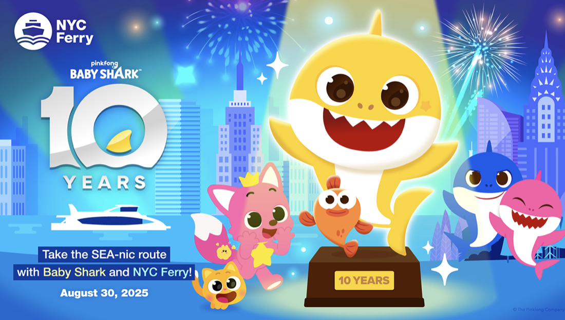 Baby Shark in Partnership with NYC Ferry to Celebrate 10th