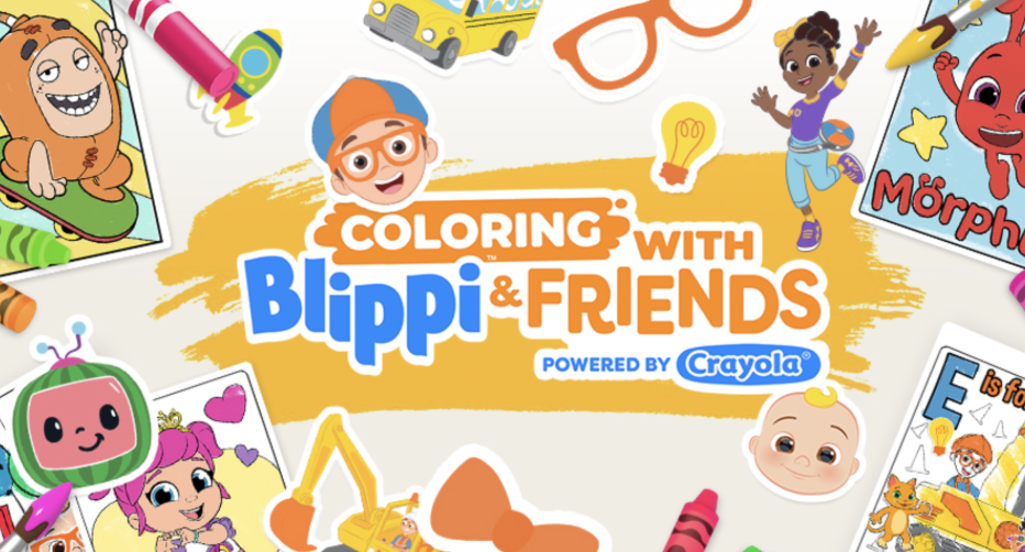 Moonbug Entertainment Debuts Coloring with Blippi & Friends, Powered by Crayola